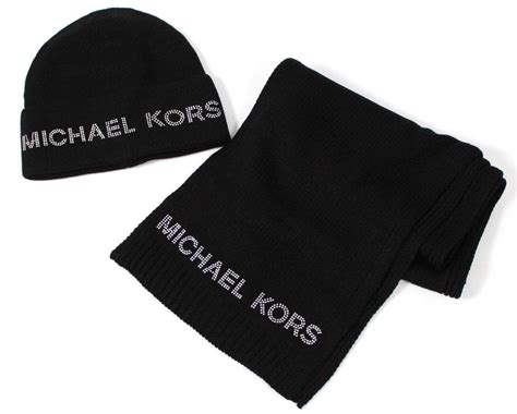 michael kors beanie and scarf box set|Logo Jacquard Beanie Hat and Scarf Set .